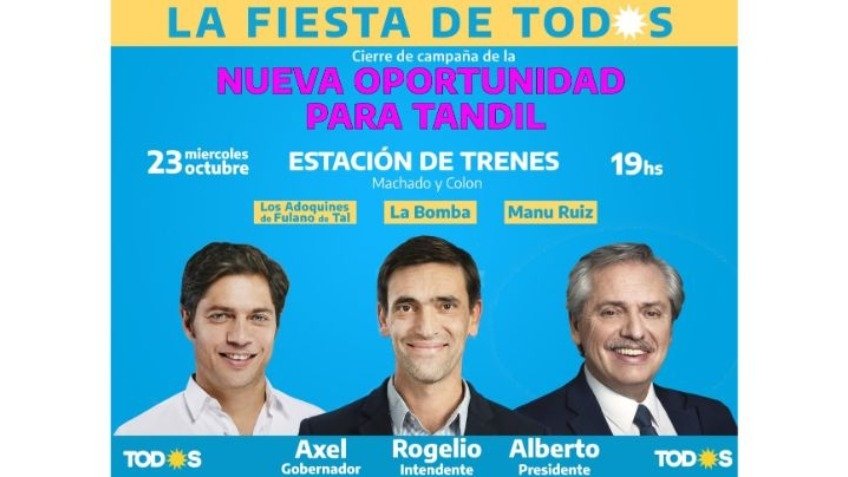 Iparraguirre cerrará su campaña en la Estación del Ferrocarril